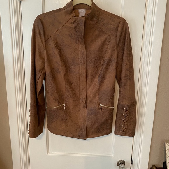 Chico’s washable suede jacket - Picture 1 of 4